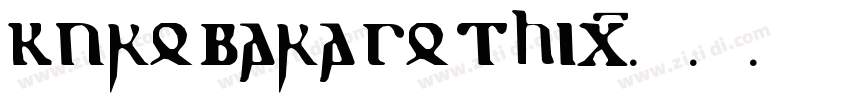 kurobara gothic字体转换